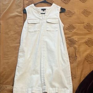 Who What Wear- Cream Sleeveless Dress